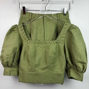 Ted Baker London Whip Stitch Crop Top & Shorts Set NWT